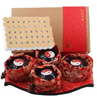 Ispeedytech 54 Pcs Original Pure Moxibustion Column Sticks Moxa Purifier Package Include Copper Box (4boxes) Moxa Stick Five Chen Purity 35:1 Ratio