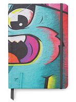 Graffiti Designs UV Printed on PU Leather A5 Journal Notebook - Lined Pages