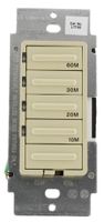 Leviton LTT60-1LI Decora 600W Incandescent/5A Resistive 10-20-30-60 Minute Preset Countdown Timer, Single Pole, Ivory