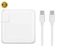 GSNOW 61W USB-C Power Adapter Charger - Compatible with 2016 2017 to Current MacBook Pro 13 Inch Laptop with Touch Bar Two and Four Thunderbolt 3 Ports MNF72LL/A A1706- with Type C Charge Cable