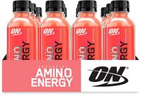 OPTIMUM NUTRITION ESSENTIAL AMINO ENERGY Ready-To-Drink, Watermelon, Keto Friendly BCAAs, Preworkout and Essential Amino Acids with Green Tea and Green Coffee Extract, 16 Fl Oz (Pack of 12)