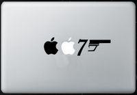 007 James Bond - Sticker Decal MacBook, Air, Pro All Models.