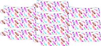 Nasogastric or Oxygen Tube precut Adhesive Tape Watercolour Feather Theme x 10 Pack. (Left Side)