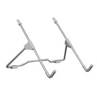 Laptop Stand, Portable Lightweight Aluminum Laptop/Tablet Mount Compatible with HP/Dell/Lenovo/Samsung/Acer,Laptop Riser Adjustable Foldable Dock Desktop Cooling Desk Holder -Silver