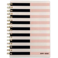 Emily + Meritt 2019-2020 Academic Year Weekly & Monthly Planner, Small, 5-1/2" x 8-1/2", The Split Stripe Planner (EM204-200A)