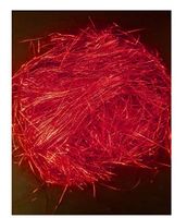 merry*kitschmas Twinkle Trim, Red Metallic Tinsel Shred Basket Filler.75 Ounce