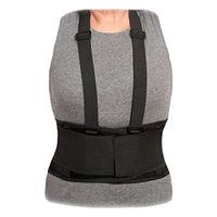 Advanced Orthopaedics Industrial Safety Back Support, Black, Medium