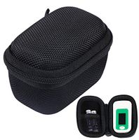 Hard Storage Case Bag for Fingertip Pulse Oximeter fits for Zacurate/Innovo Deluxe/Santamedical/Concord Sapphire Blood Oxygen Saturation Monitor, Black