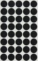 Royal Green Black Labels 3/4 Diameter - Envelope Seals Glitter - Size 0.75 inch 19mm Rounds - 600 Pack