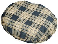 Hermell Products Convoluted Comfort Ring/Cushion, 18-Inch, Plaid Polycotton Cover