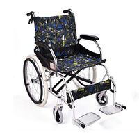 Self-Propelled Wheelchair, Lightweight Folding Frame, Ultra-Light Aluminum Alloy Wheelchairwith Folding Foot Pedal, Transport Travel Chair with 20-Inch Non-Pneumatic Tires