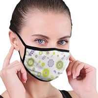 Ghhpws Funky Flowers Women & Men Reusable Earloop Half Face Mouth Mask For Pollen Smog Dust