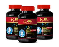 Natural Energy Supplements for Men - MSM (Methylsulfonylmethane) - Hair Support Vitamins - 3 Bottles 180 Tablets