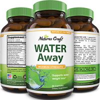 Natural Water Pills - Reduce Excess Water - Weight Loss Appetite Suppressant Benefits - Vitamin B6 Pyridoxine Hydrochloride - Dandelion Root + Pure Green Tea Diuretic for Women & Men