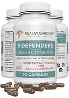 5 Defenders Organic Mushroom Extract Blend (90caps) Chaga, Reishi, Shiitake, Maitake & Turkey Tail Mushroom Supplements, 45-Day Supply of Mushroom Supplement Capsules, Immune Support Wellness Formula