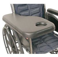 Therafin Flip-Away Padded Trimline Half Tray with Molded Cup Holder, Right, Wheelchair Tray
