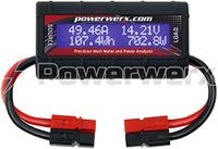 Powerwerx Wattmeter-PP DC Inline Power Analyzer, 45A Continuous, 12 Gauge, Powerpole Connectors