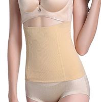 Ewanda store Waist Trimmer Belt Postpartum Belly Belt Recovery Support Girdle Belt Loss Weight Compression Waist Cincher Waist Trainer Corset Belt,XS/S,Nude