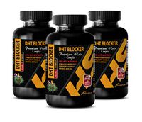 Hair Growth Women Supplement - DHT Blocker - Premium Hair Complex - for Men and Women - Pumpkin Seed Hair Growth - 3 Bottles 180 Tablets