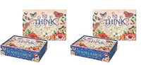 Punch Studio Happy Thoughts Window Set of 24 Notecards
