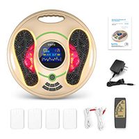 Medical Foot Massager Machine - Feet Legs Circulation Devices Using EMS and TENS Stimulator, Electrical Muscle Pulse Massage Therapy, Electric Foot Reflexology, Relieve Pain for Neuropathy