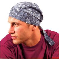 Occunomix TN6-CRD Deluxe Protective Tie Hat with Elastic, Cowboy Red