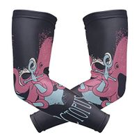 LEVEIS Anchor and Octopus Arm Sleeves UV Protection for Men Women Sunblock Protective Gloves Running Golf Cycling Driving Long Arm Cover 1 Pair