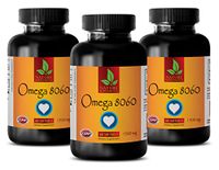 Joint Support Softgels - Omega 8060 (Fish Oil Soft GELS) - Fish Oil Supplements for Humans - 3 Bottles 180 Softgels
