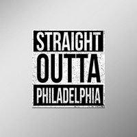 Straight Outta Philadelphia Vinyl Decal Sticker | Cars Trucks Vans SUVs Laptops Walls Windows Cups | Full Color | 4.5 X 5 Inches | KCD2098