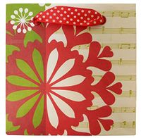 The Gift Wrap Company 6 Count Square Gift Bags, Petite, Festival Flakes