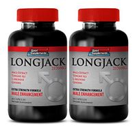 Male Performance Enhancement Pills Sex - LONGJACK 2170MG - Extra Strength Formula - Male Enhancement - l arginine Bulk Supplements - 2 Bottle 120 Capsules