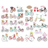 Seasonstorm Love Flower Bicycle Aesthetic Diary Travel Journal Paper Stickers Scrapbooking Stationery