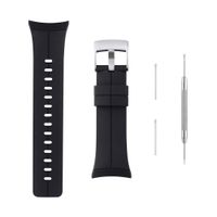 Sencato Suunto Spartan Ultra HR Luxury Version Soft Silicone Replacement Band, Wrist Strap (Black)