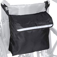 YTPB Wheelchair Bag,Waterproof Accessory Bag for Transport Wheelchair Hands Free Storage for Folding Walkers Tote Caddy Pouch for Elderly Handicap Disabled
