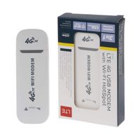 Zripool 4G LTE USB Modem Network Adapter with WiFi Hotspot SIM Card 4G Wireless Router for Win XP Vista 7/10 Mac 10.4 iOS for Desktop or Laptop