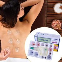 Cupping Set with Pump Glass,Cupping Therapy Sets,Cupping Vacuum Suction 12 Cups Sets for Cellulite Cupping Massage Back Pain Relief,Chinese Cupping Therapy Pump