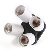 Foto4easy 4 in 1 E27 Base Socket Splitter Light Lamp Bulb Adapter Holder for Photo Softbox