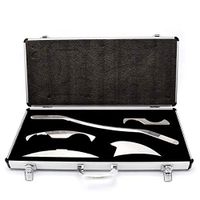 IASTM Physical Therapy Tool, 5PCS Set Stainless Steel Gua Sha Guasha Scraping Massage Tool Kits, IASTM Stainless Steel Guasha Tools for Soft Tissue Release Tool, Back Massage Scraper