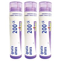 Boiron Ignatia Amara 200ck, 80 Pellets, Homeopathic Medicine for Apprehension, Hypersensitivity to Stress, 3 Count