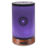 Metal Aromatherapy Ultrasonic Cool Mist Aroma Essential Oil Diffuser, Whisper Quiet Humidifier, Waterless Auto Shut-Off, 7-Color Changed LED for Home Office Yoga SPA 100ml ((Evil Eye)
