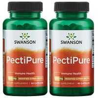 Swanson Pectipure Modified Citrus Pectin 600 Milligrams 60 Capsules 2 Pack