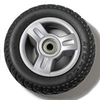 Pair of (2) Black go-go Elite lx 7" x 2" Solid Front Tires sc 40 44 s 50 54