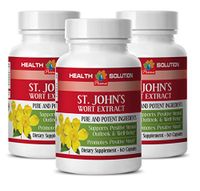 ST John's WART HERB Extract with Siberian Eleutherococcus and Gingkgo Biloba - Positive Energy Capsules - 3 Bottles 180 Capsules