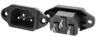3 Pack Screw Mount 3 Pins Inlet Power Plug Socket IEC320 C14 AC 250V 10A by QTEATAK