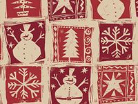 Holiday Kraft - Homespun Christmas 18"x833' Gift Wrap Full Ream Roll (Kraft) (1 roll) - Wraps -X3149F18