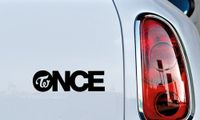Twice Once Text TW Logo Car Die Cut Vinyl Decal Bumper Sticker for Car Truck Auto Windshield Wall Window Ipad Tablet Macbook Laptop Computer Home Custom and More (Black)