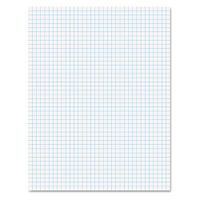 Ampad 8 1/2 x 11 Inches White Quad Pad, 4 Square Inch, 50 Sheets, 1 Each (22-030C)