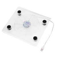 Zerone Laptop Cooling Pad Ultra Quiet USB Notebook Cooler Pad Base, Ultra Quiet with LED RGB Lights for PS4/PS3/Laptop