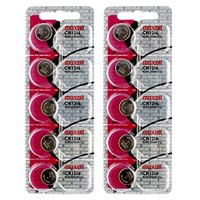 2X 5pc Maxell 3V Lithium Coin Cell CR1216 Replaces DL1216, ECR1216, BR1216