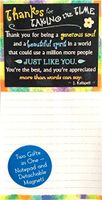Notepad with Detachable Magnet: Thanks for Taking the Time, 3.5" x 7.0"